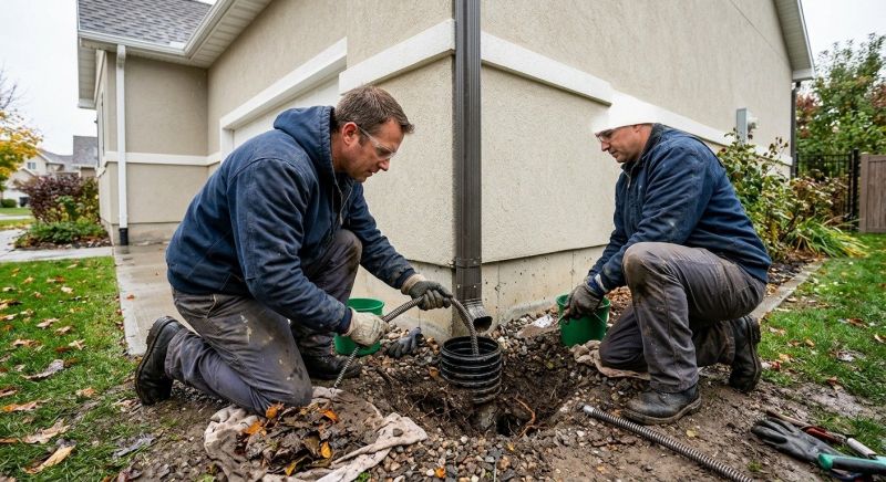 Downspout Blockage Removal in Boulder, CO